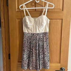 Kardashian Kollection Cream Bustier Dress